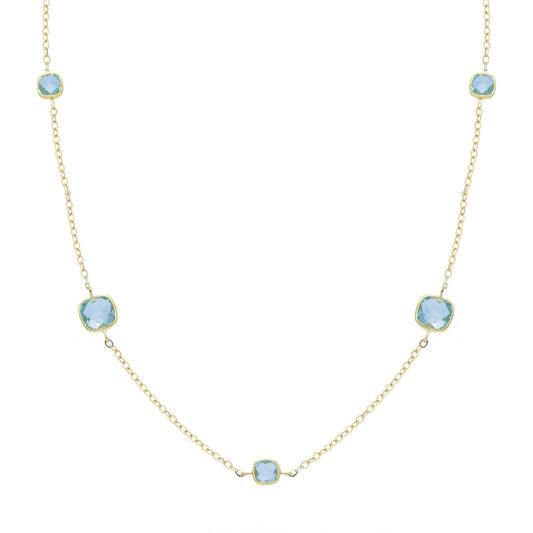 Collana catena Joy Gioielli Oro in oro giallo 18kt e topazi MISURA UNICA