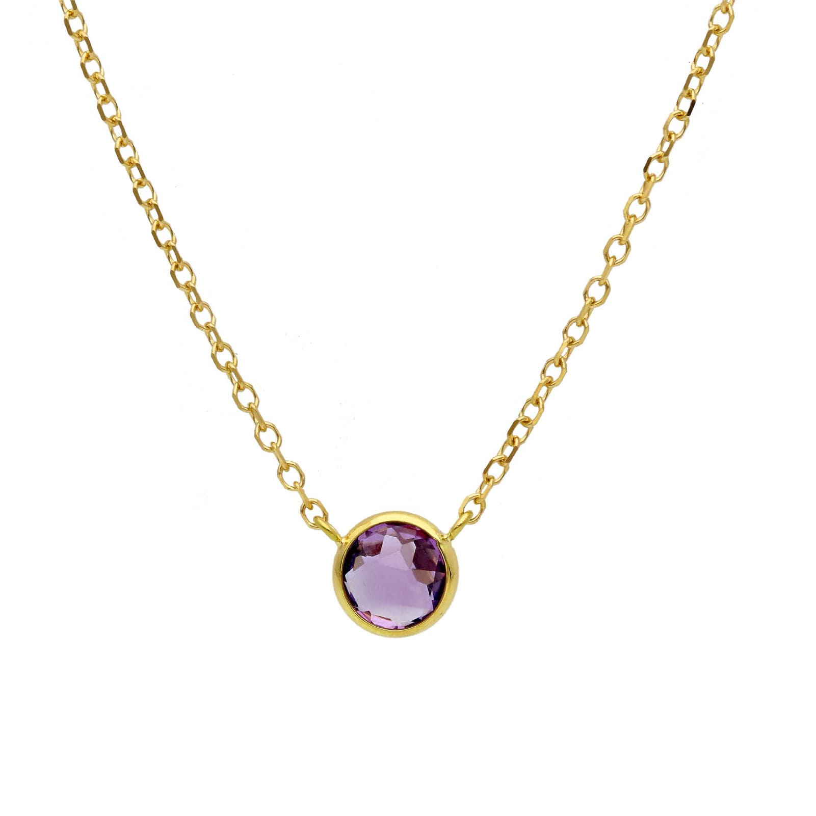 Collana catena Joy Gioielli Oro in oro giallo 18kt e ametista MISURA UNICA