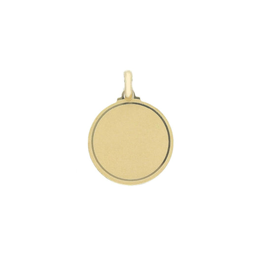 Ciondolo Joy Gioielli medaglietta tonda oro giallo 9kt MISURA UNICA