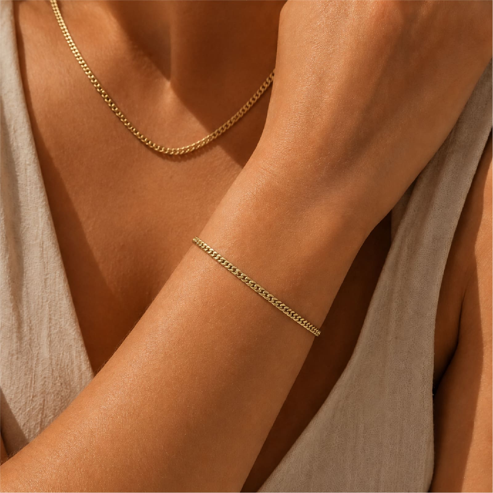 Bracciale catena Joy Gioielli Oro in oro giallo 18kt maglia 18 cm