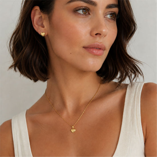 Orecchini lobo Joy Gioielli Oro in oro giallo 18kt cuore MISURA UNICA
