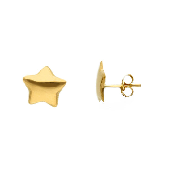 Orecchini lobo Joy Gioielli Oro in oro giallo 18kt stella MISURA UNICA