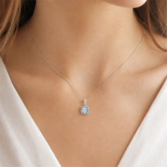 Ciondolo Joy Gioielli Oro in oro bianco 18kt topazio zirconi MISURA UNICA