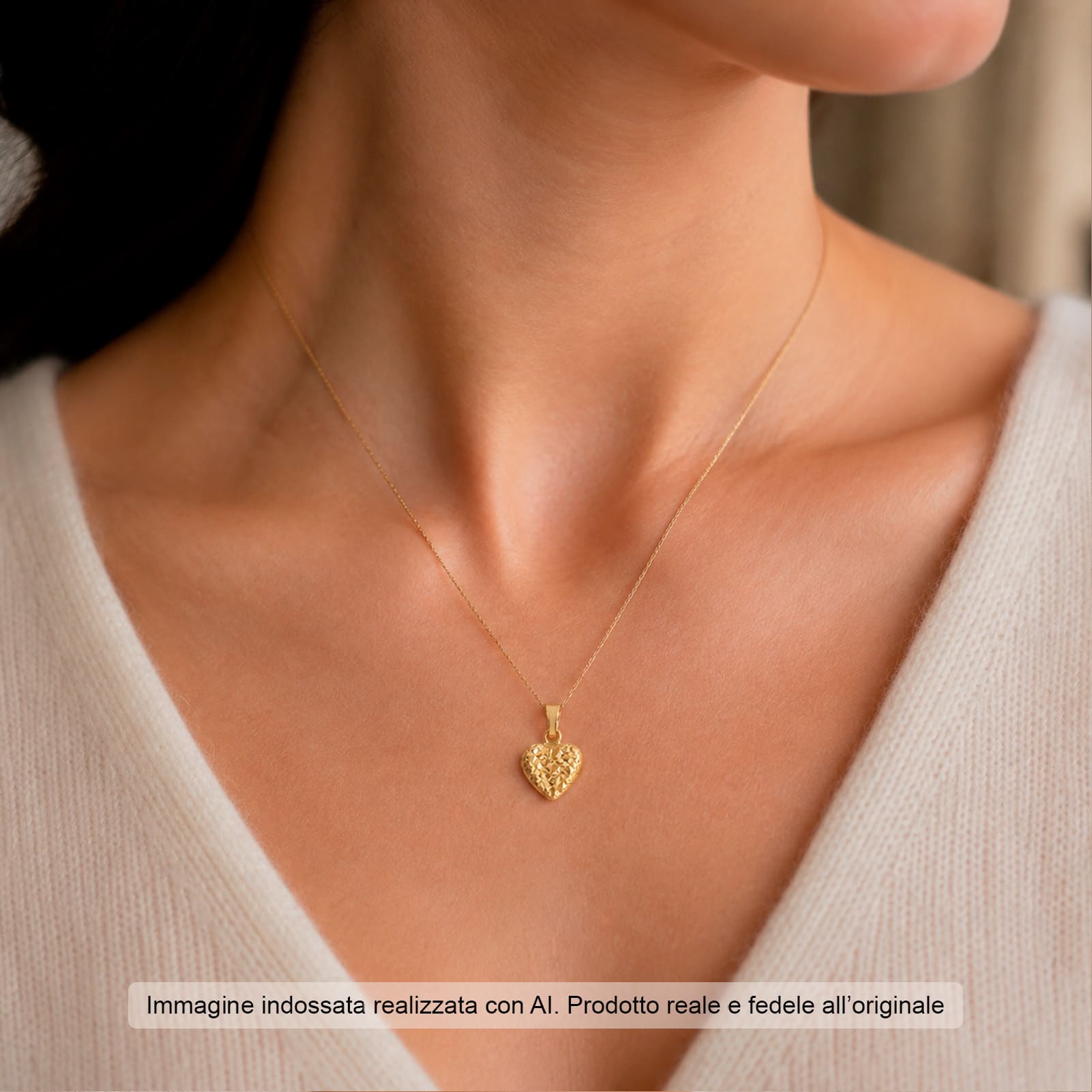 Ciondolo Joy Gioielli Oro in oro giallo a forma di cuore MISURA UNICA