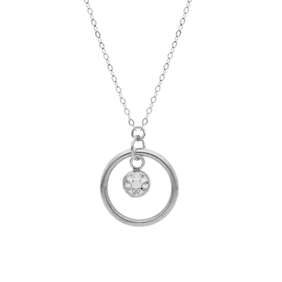Collana con pendente Joy Gioielli Oro in oro bianco 18kt MISURA UNICA
