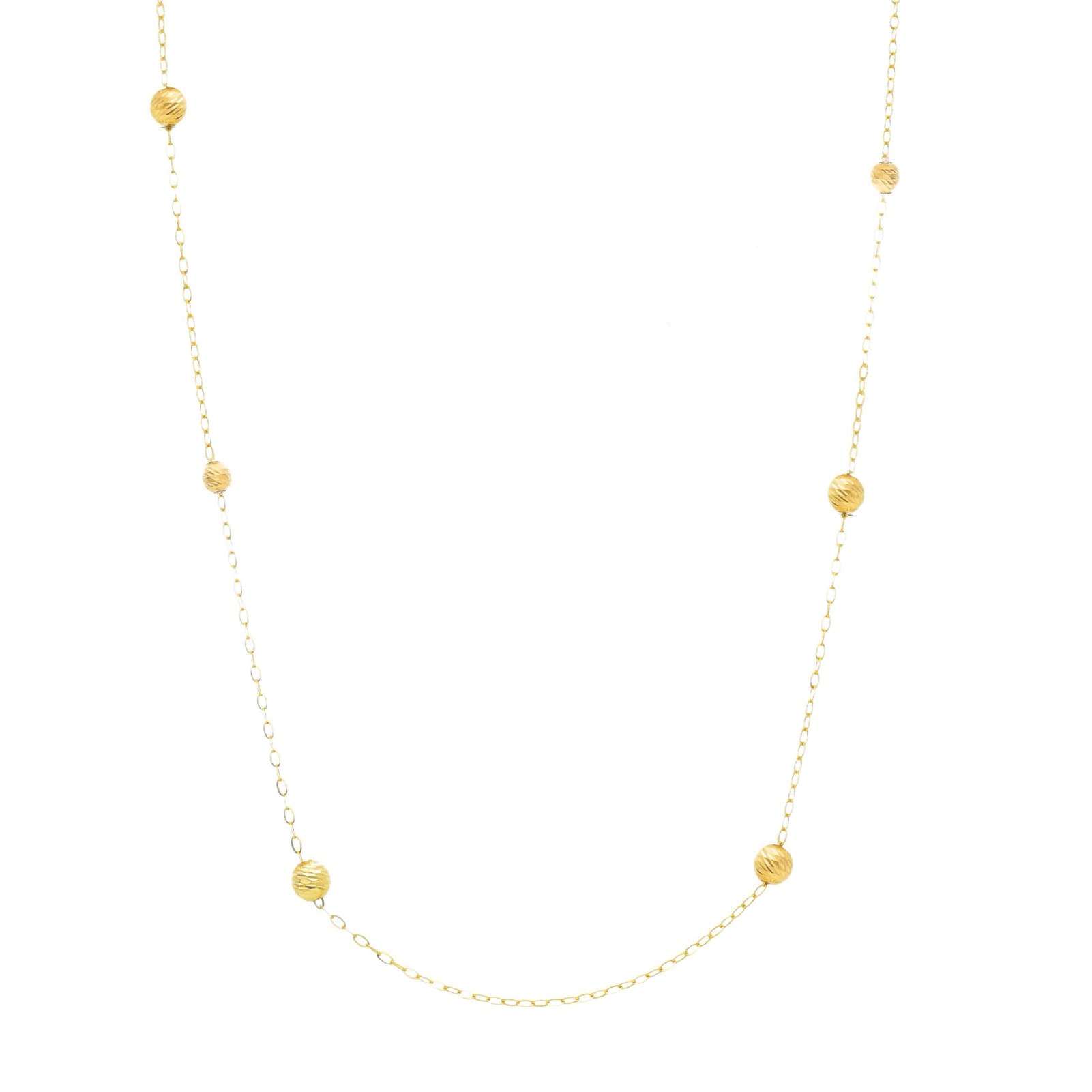 Collana catena Joy Gioielli Oro in oro giallo 18kt sfere