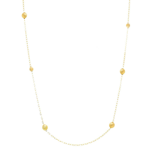 Collana catena Joy Gioielli Oro in oro giallo 18kt sfere MISURA UNICA