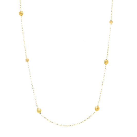 Collana catena Joy Gioielli Oro in oro giallo 18kt sfere MISURA UNICA