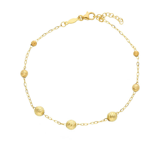 Bracciale catena Joy Gioielli Oro in oro giallo 18kt sfere 21 cm