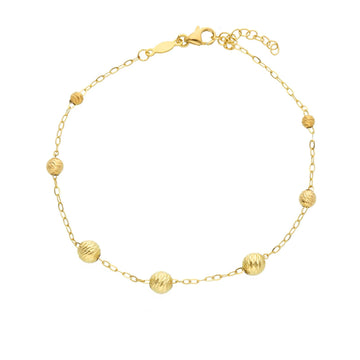 Bracciale catena Joy Gioielli Oro in oro giallo 18kt sfere 21 cm