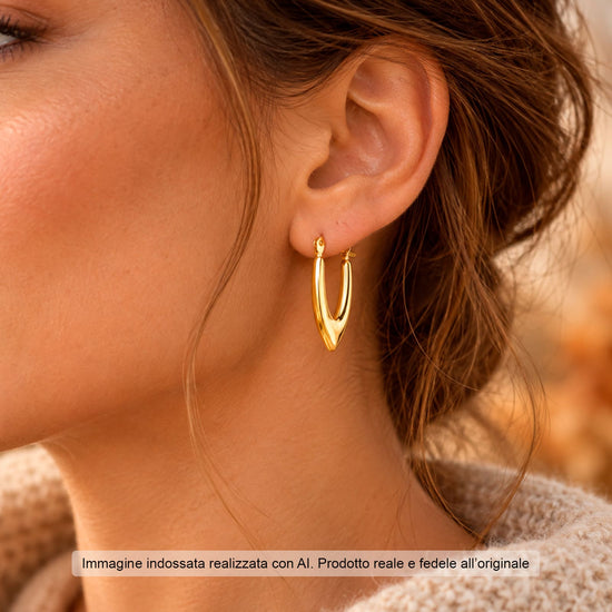 Orecchini cerchio Joy Gioielli Oro in oro giallo 9kt MISURA UNICA