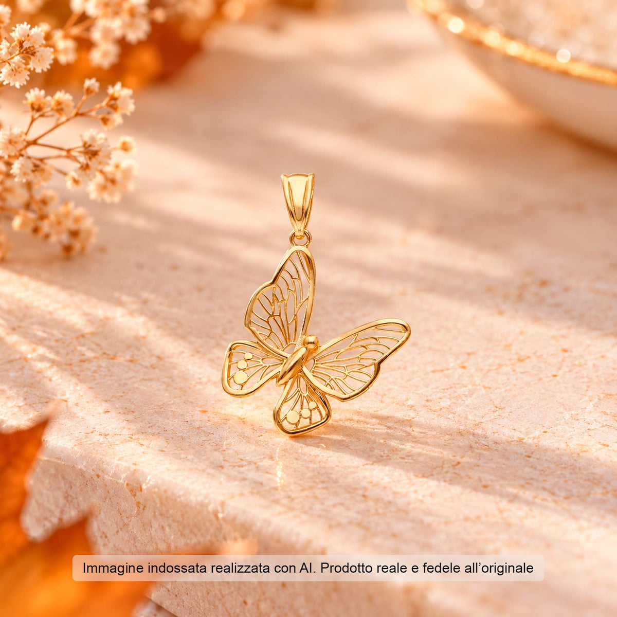 Ciondolo Joy Gioielli Oro in oro giallo 9kt farfalla MISURA UNICA
