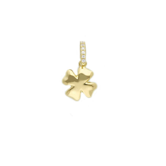 Ciondolo Joy Gioielli Oro in oro giallo zirconi quadrifoglio MISURA UNICA
