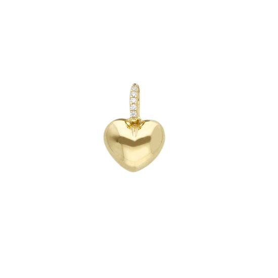 Ciondolo Joy Gioielli Oro in oro giallo 9kt zirconi cuore MISURA UNICA