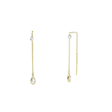 Orecchini saliscendi Joy Gioielli Oro in oro giallo 9kt MISURA UNICA
