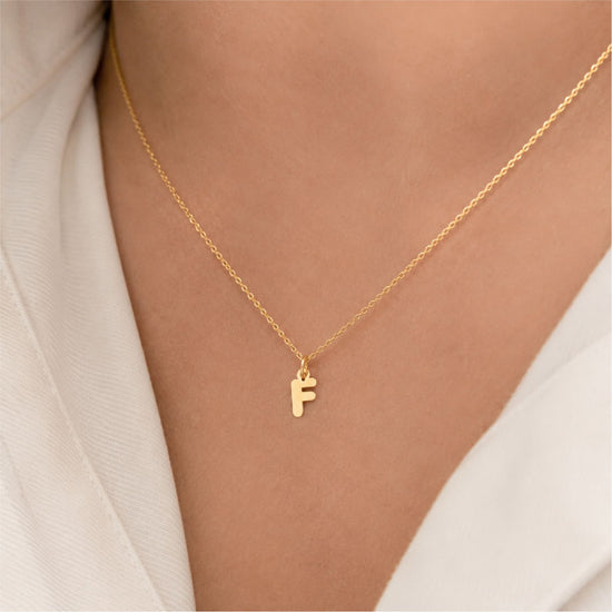 Ciondolo Joy Gioielli in oro giallo 9kt a forma di lettera F MISURA UNICA