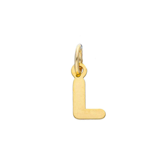 Ciondolo Joy Gioielli in oro giallo 9kt a forma di lettera L MISURA UNICA