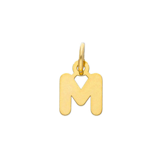 Ciondolo Joy Gioielli in oro giallo 9kt a forma di lettera M MISURA UNICA