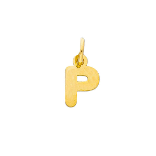 Ciondolo Joy Gioielli in oro giallo 9kt a forma di lettera P MISURA UNICA