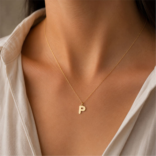 Ciondolo Joy Gioielli in oro giallo 9kt a forma di lettera P MISURA UNICA