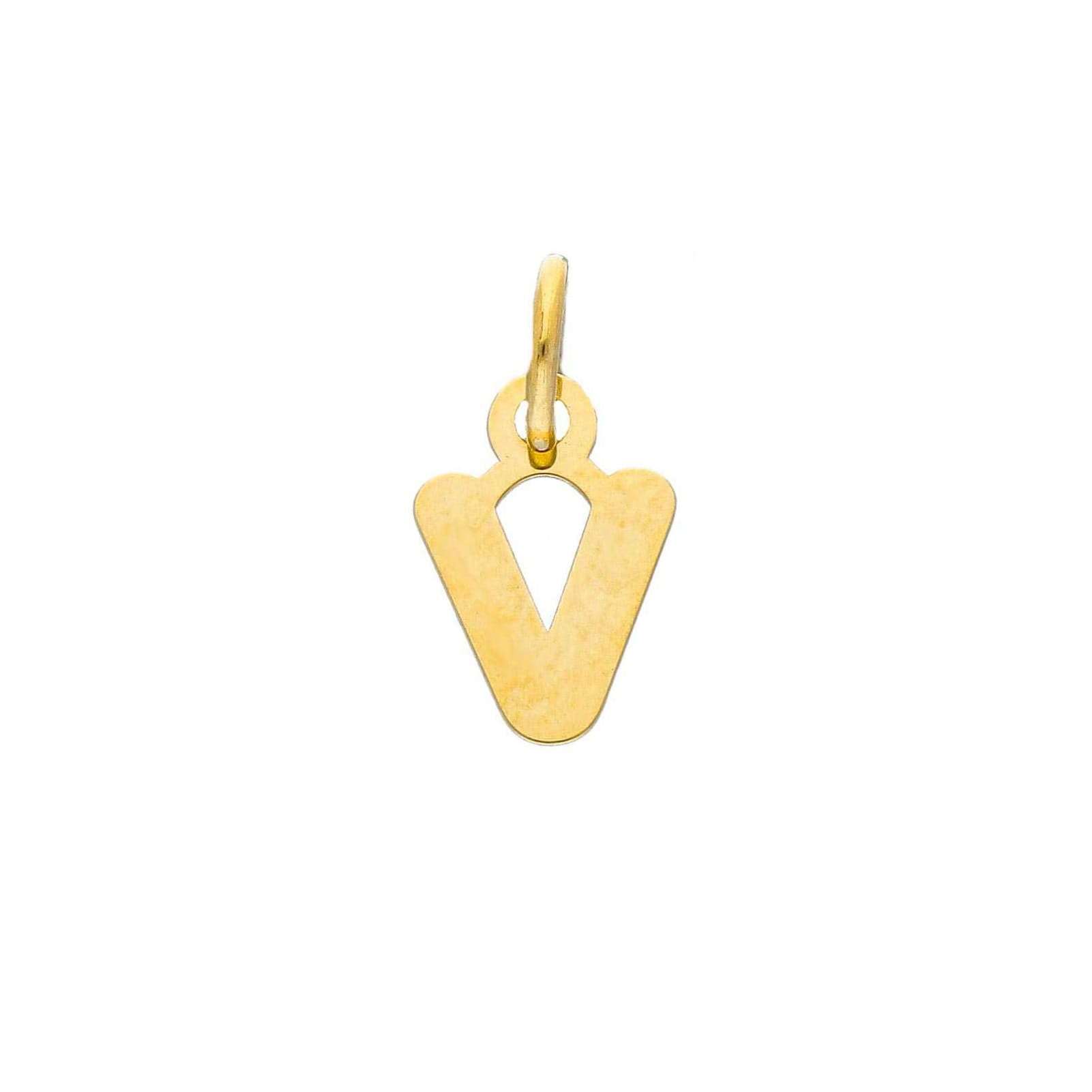 Ciondolo Joy Gioielli in oro giallo 9kt a forma di lettera V MISURA UNICA