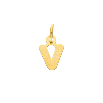 Ciondolo Joy Gioielli in oro giallo 9kt a forma di lettera V MISURA UNICA