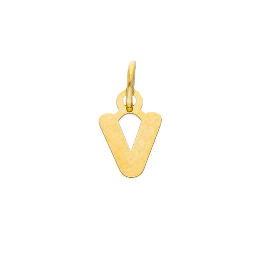 Ciondolo Joy Gioielli in oro giallo 9kt a forma di lettera V MISURA UNICA