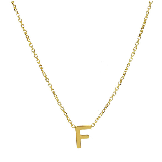 Collana da donna JOY Gioielli Oro in oro 9KT con lettera F MISURA UNICA