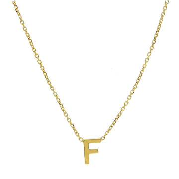 Collana da donna JOY Gioielli Oro in oro 9KT con lettera F MISURA UNICA