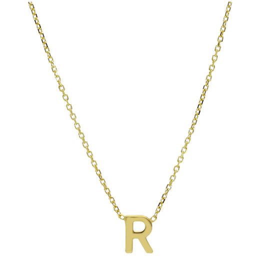 Collana da donna JOY Gioielli Oro in oro 9KT con lettera R MISURA UNICA