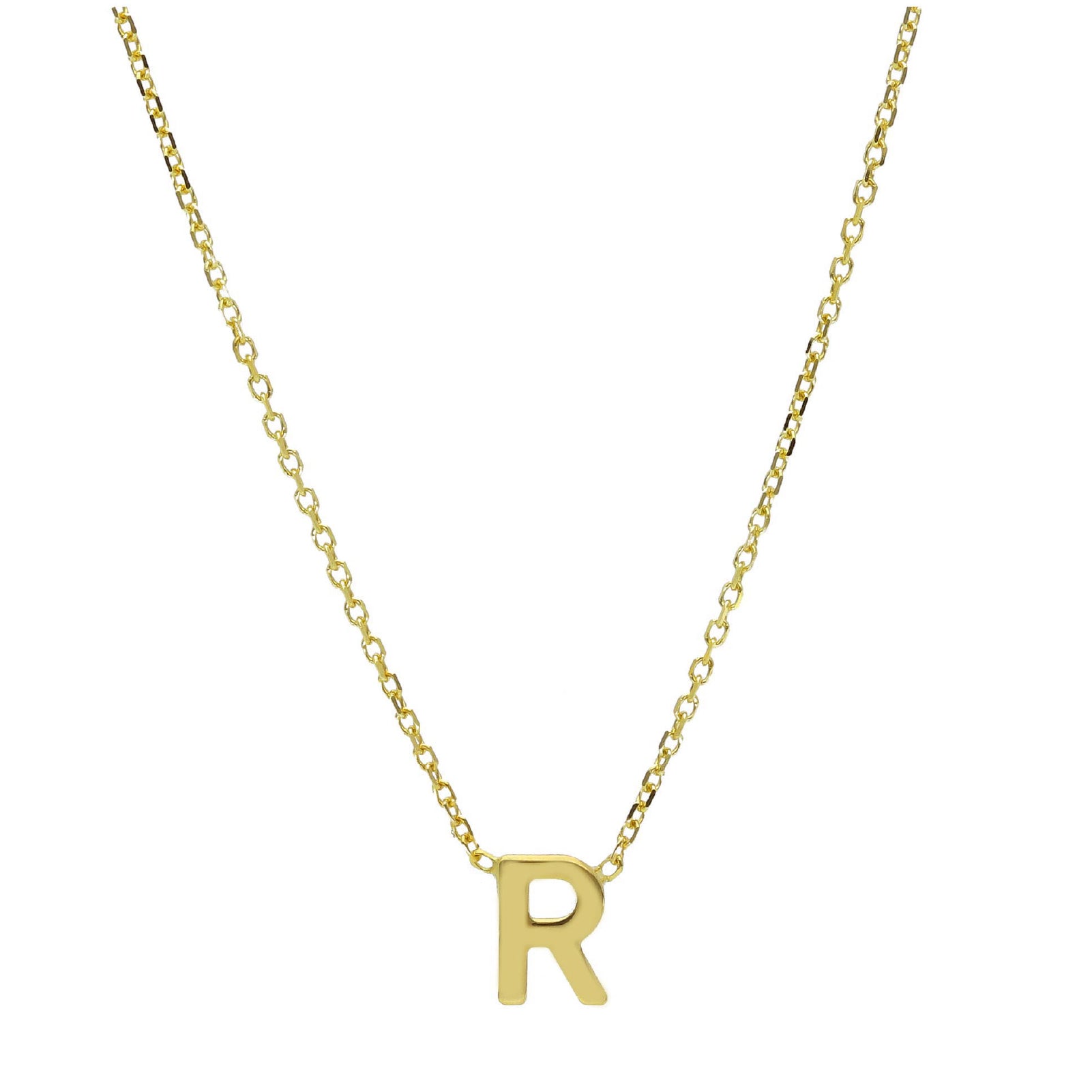 Collana da donna JOY Gioielli Oro in oro 9KT con lettera R MISURA UNICA