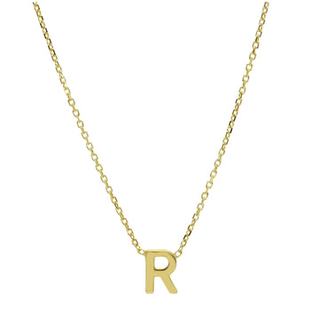 Collana da donna JOY Gioielli Oro in oro 9KT con lettera R MISURA UNICA