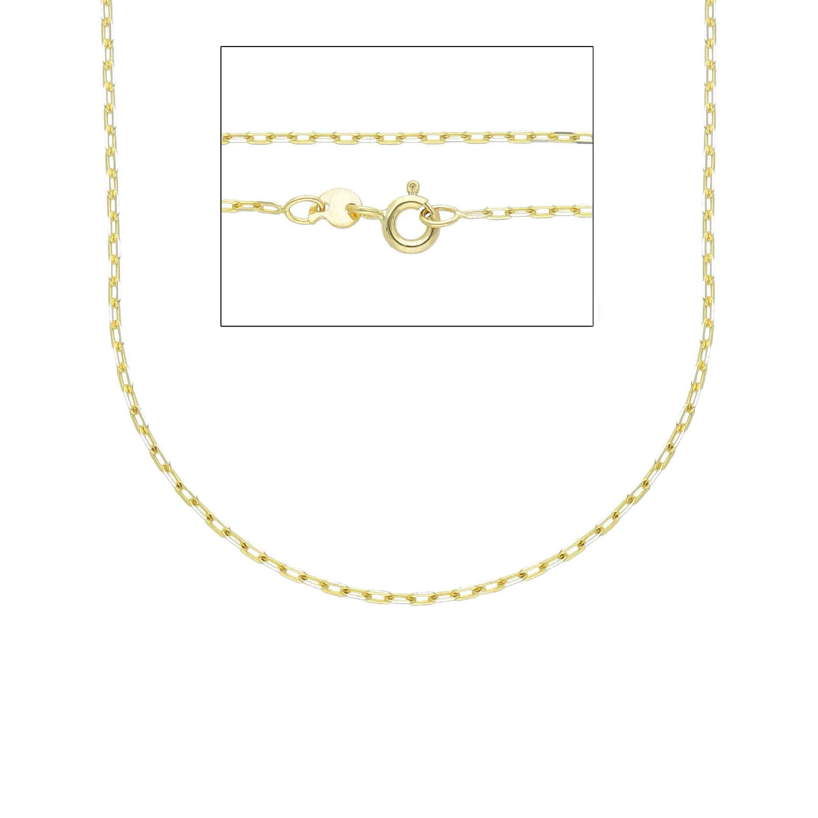 Collana catena forzatina Joy Gioielli oro giallo 9 KT 45 cm MISURA UNICA