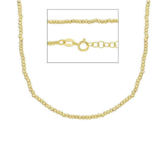 Collana Joy Gioielli in oro giallo 9 KT con catena pallini MISURA UNICA