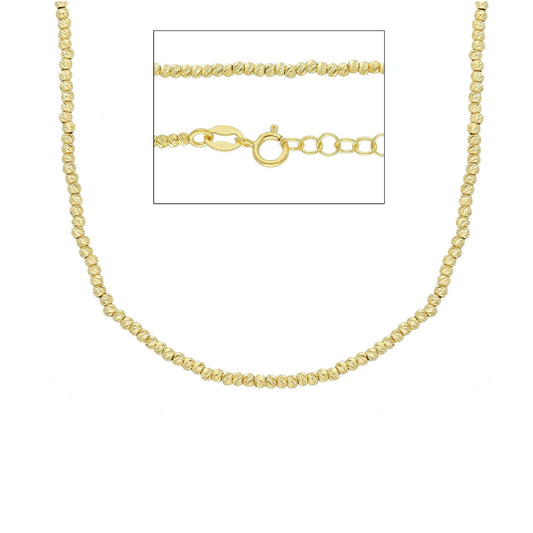 Collana Joy Gioielli in oro giallo 9 KT con catena pallini MISURA UNICA