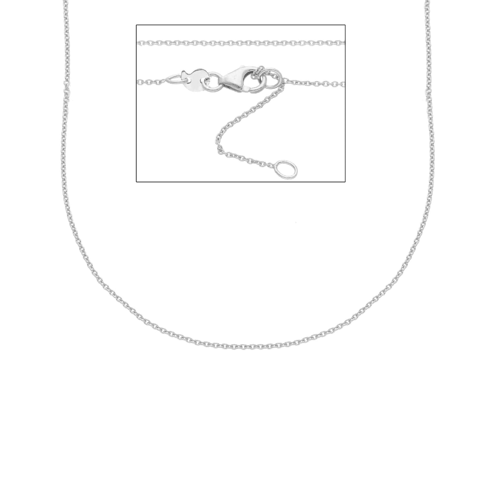 Collana catena con maglia rolò Joy Gioielli in oro bianco 9kt MISURA UNICA