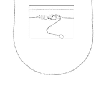 Collana catena con maglia rolò Joy Gioielli in oro bianco 9kt MISURA UNICA