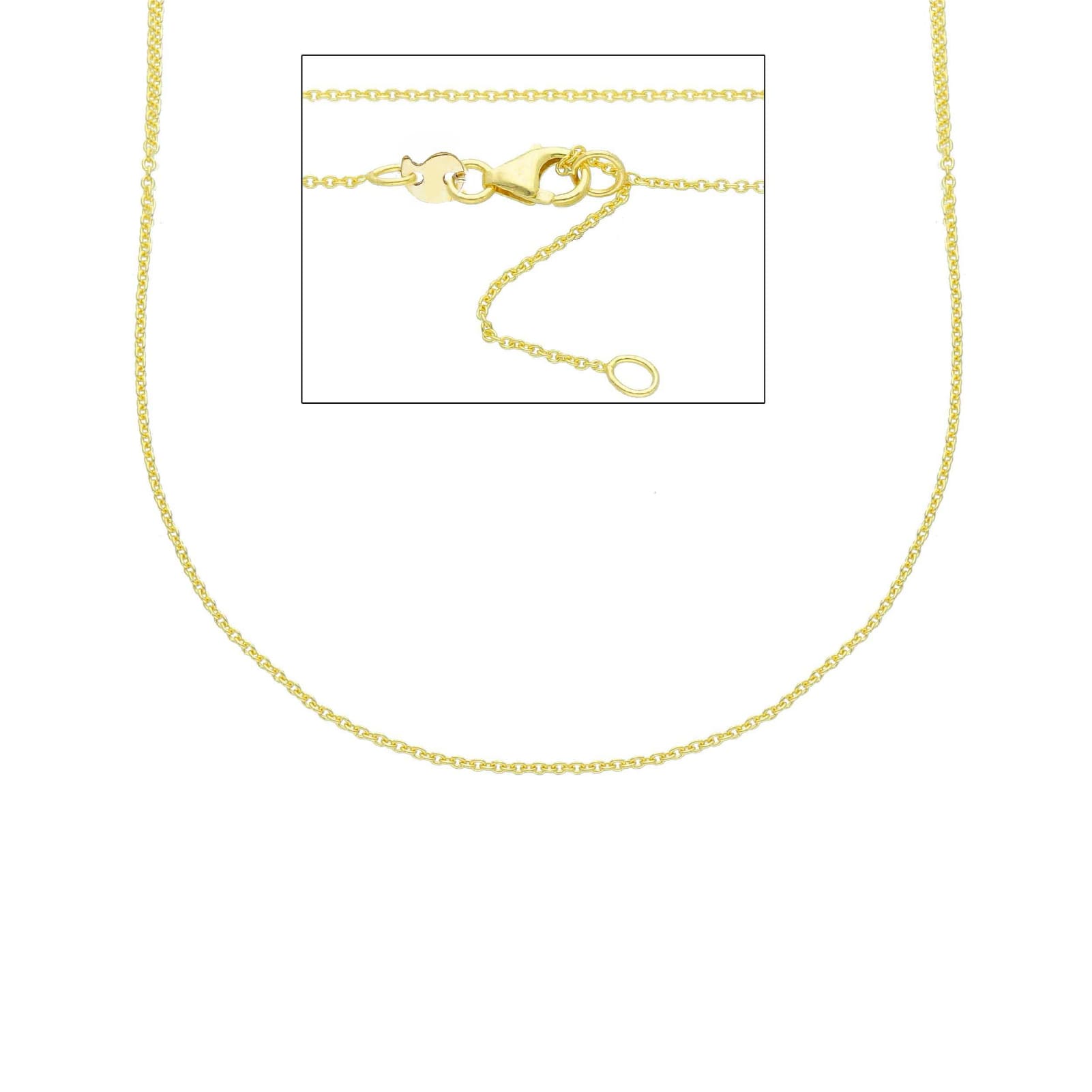 Collana catena Joy Gioielli con maglia rolò in oro giallo 9kt