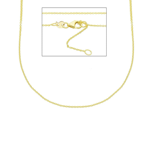Collana catena Joy Gioielli con maglia rolò in oro giallo 9kt MISURA UNICA