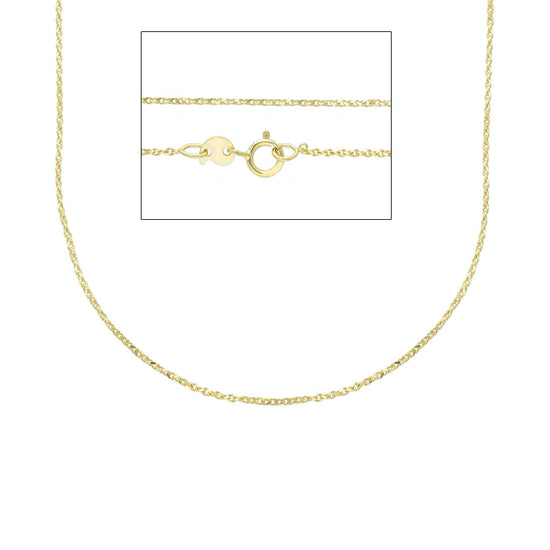 Collana catena spiga Joy Gioielli in oro giallo 9 KT 45 cm MISURA UNICA