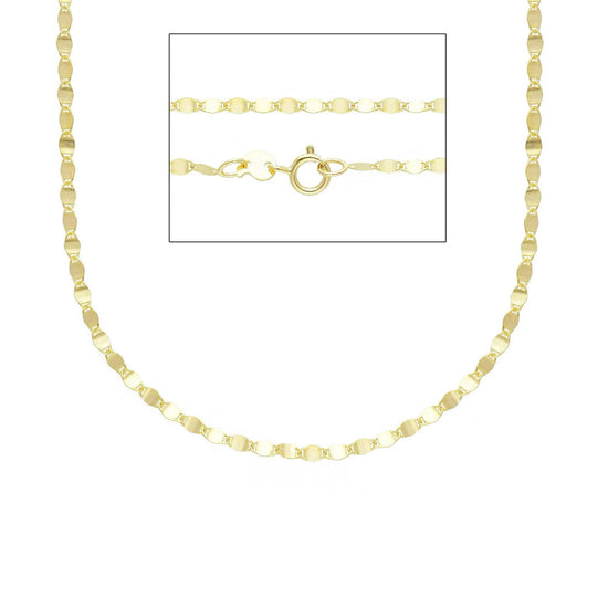 Collana catena piatta Joy Gioielli in oro giallo 9 KT 45 cm MISURA UNICA