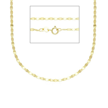 Collana catena piatta Joy Gioielli in oro giallo 9 KT 45 cm MISURA UNICA