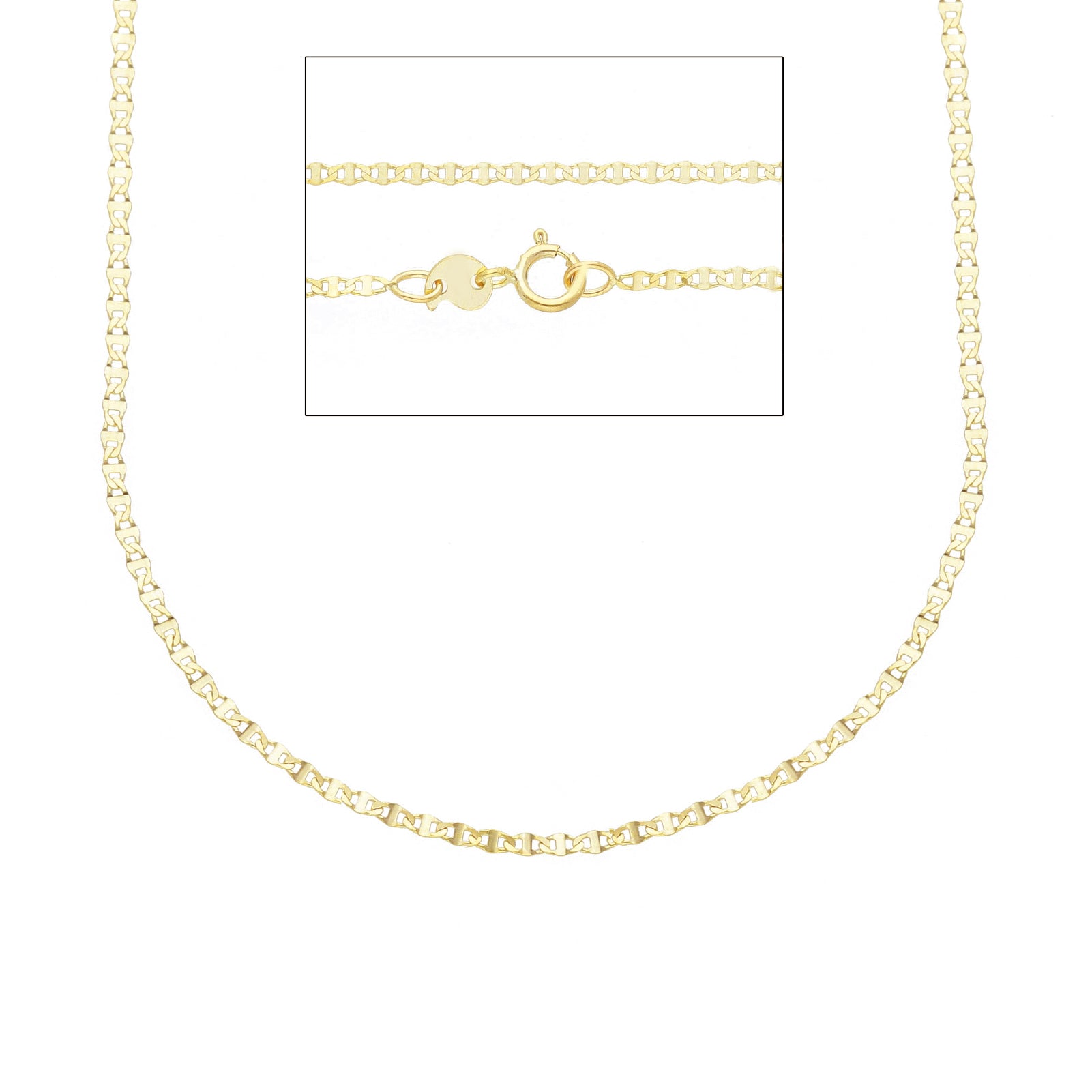 Collana girocollo catena JOY Gioielli Oro in oro 9KT giallo MISURA UNICA