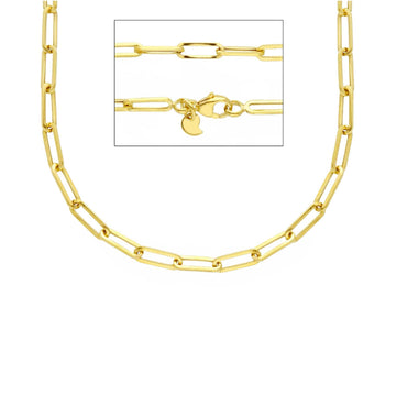 Collana paper clip Joy Gioielli in oro giallo 9 KT 45 cm MISURA UNICA