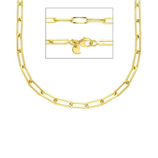 Collana paper clip Joy Gioielli in oro giallo 9 KT 45 cm MISURA UNICA