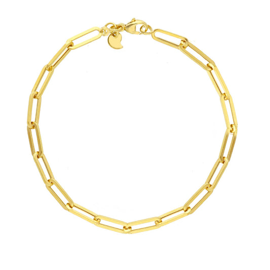 Bracciale paper clip Joy Gioielli in oro giallo 9 KT 19 cm