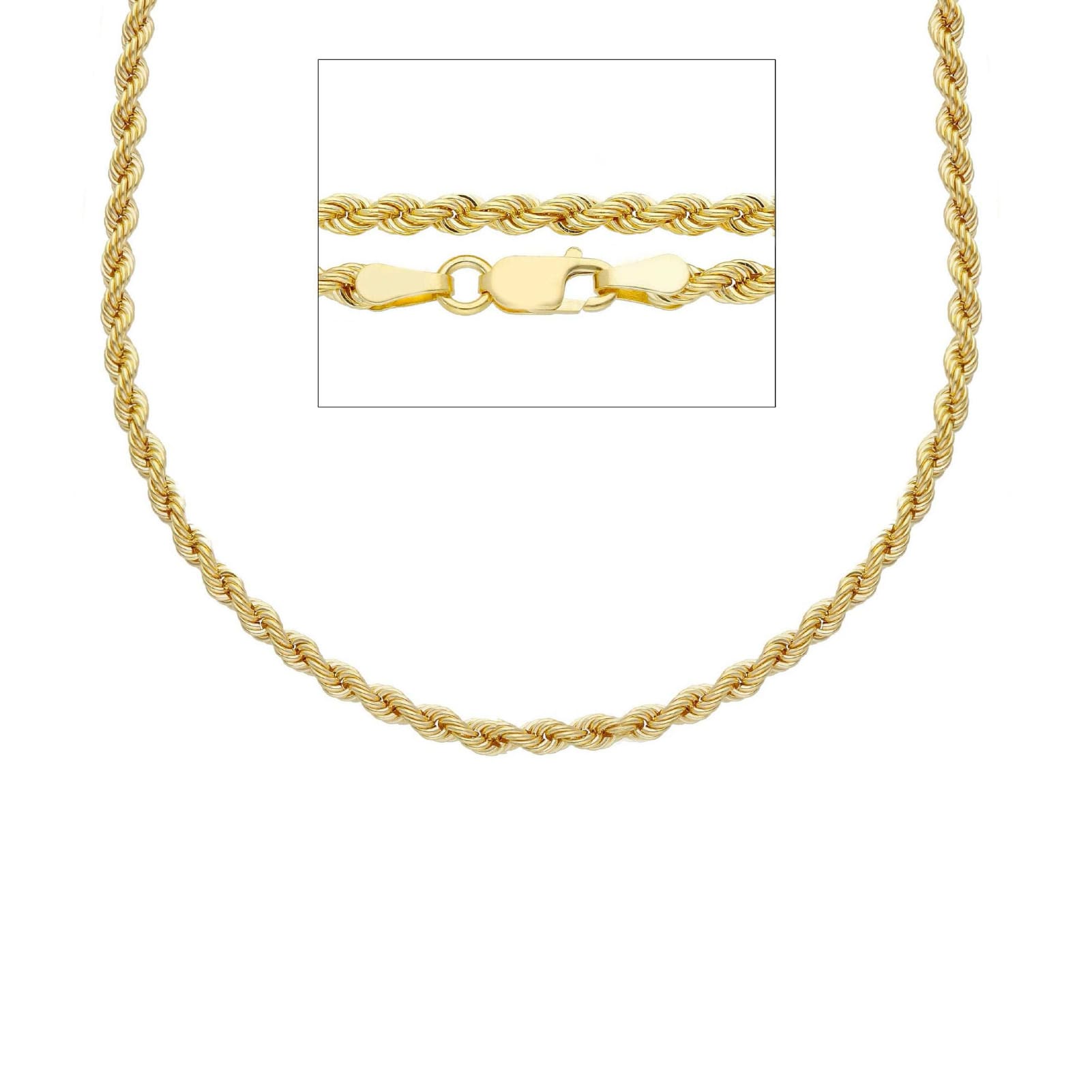 Collana catena corda Joy Gioielli in oro giallo 9 KT 45 cm MISURA UNICA