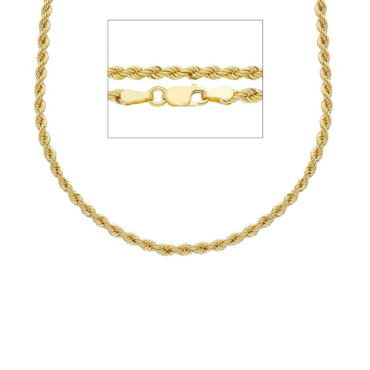 Collana catena corda Joy Gioielli in oro giallo 9 KT 45 cm MISURA UNICA