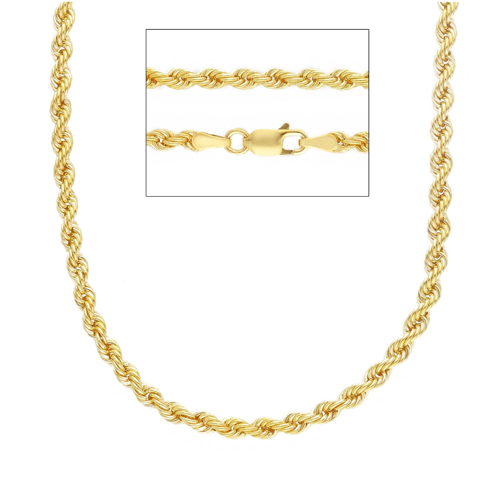 Collana girocollo JOY Gioielli Oro in oro 9KT catena corda MISURA UNICA