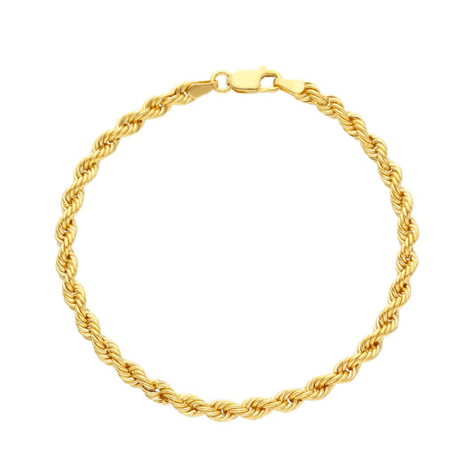 Bracciale JOY Gioielli Oro in oro 9KT e catena a corda 18 cm